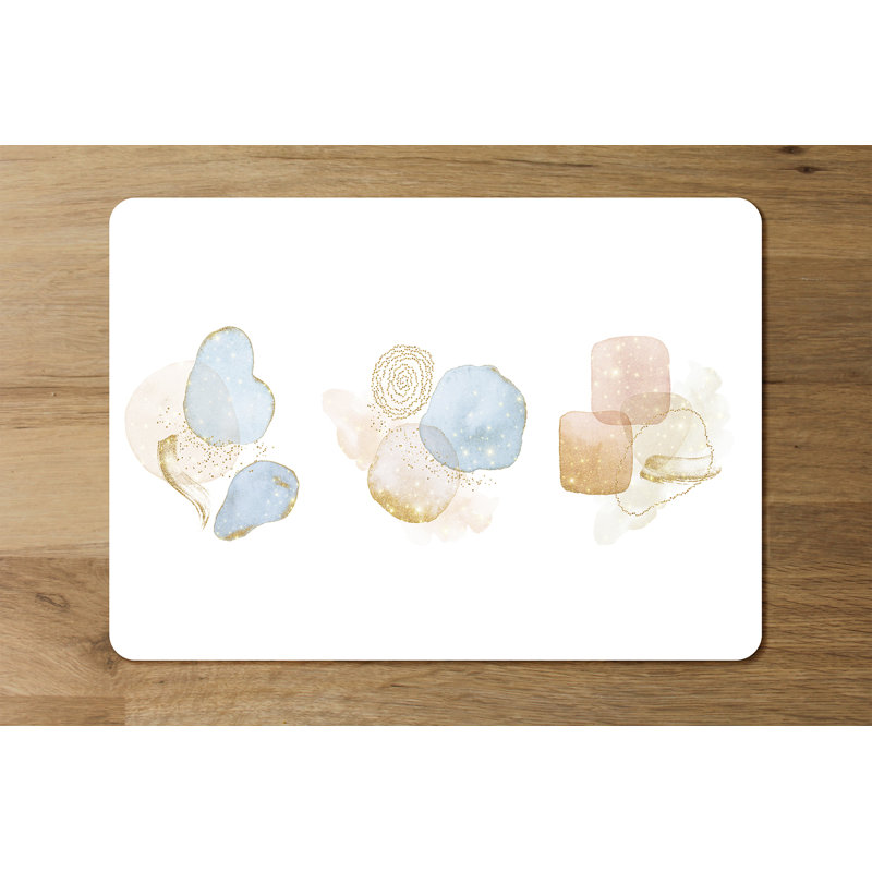 Drandell Wood Abstract Rectangle Placemat