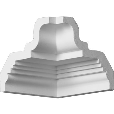 Endurathane Inside Corner Moulding, 4 1/2"P x 3 7/8"H (matches moulding MLD03X04X05BU), Factory Primed