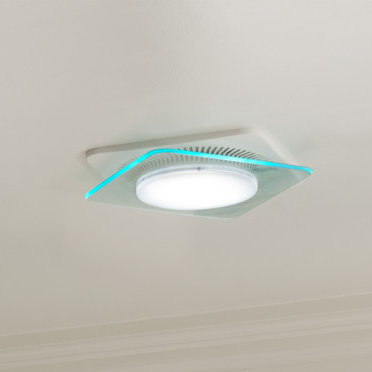 Ventilateur de salle de bain energy star avec éclairage ultra series silent lunaura ambiant 110 cfm
