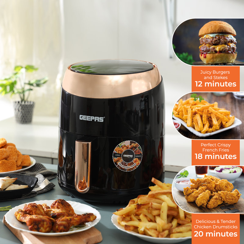 Geepas Vortex 3.5L Digital Air Fryer, 10-In-1 Air Fryer With Touchscreen