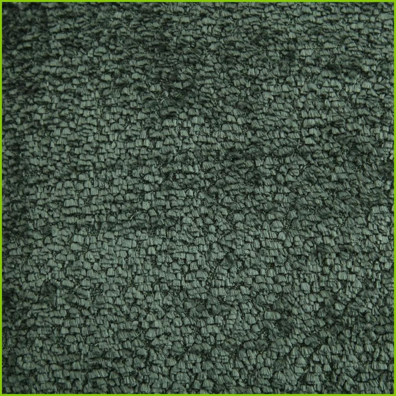 Canapé en chenille en forme de L UNI US WIN - Siège profond, sans assemblage pour le salon | Chenille | Dossier rembourré | Vert