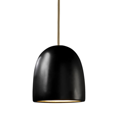 Luminaire suspendu en forme de cloche à 1 lumière Morada