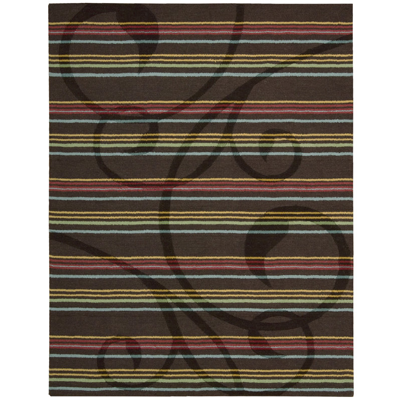Aviston Wool Striped Indoor Rug, Rectangle 8' x 11'