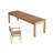 78.74" Burlywood Rectangular Solid Wood Office Sets
