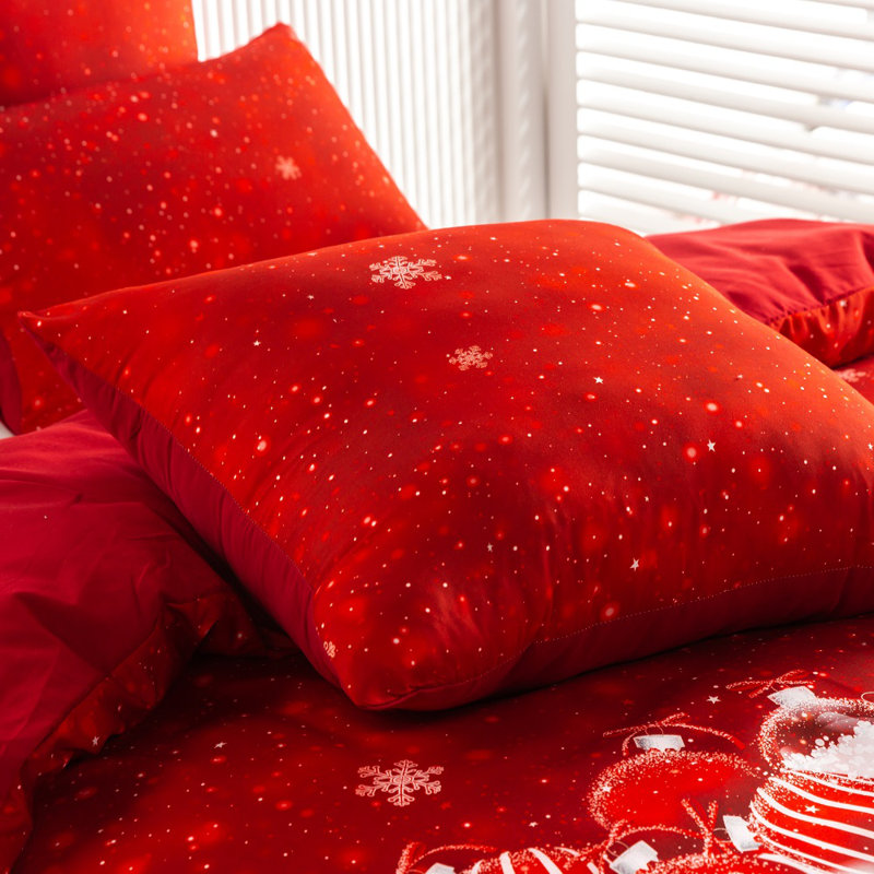 Housse de couette Nayoroom Merry Christmas, Housse de couette pour très grand lit et 2 taies