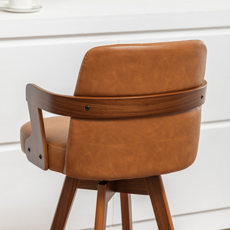 Tabouret de bar pivotant Jarissa, Brun
