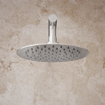 Allure Ultra-Thin Round Shower Head - 10 in., Chrome
