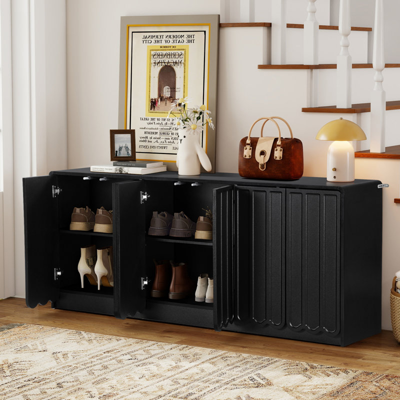 6 - Door Accent Cabinet, Black