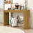Elegant Entryway Table with Arched Legs, Striped Detailing and Hidden Storage Drawers-1209124486
