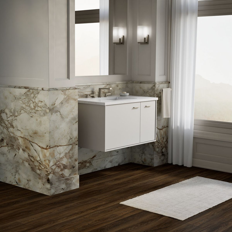 Jute® 36" Bathroom Vanity Base Only, Linen White