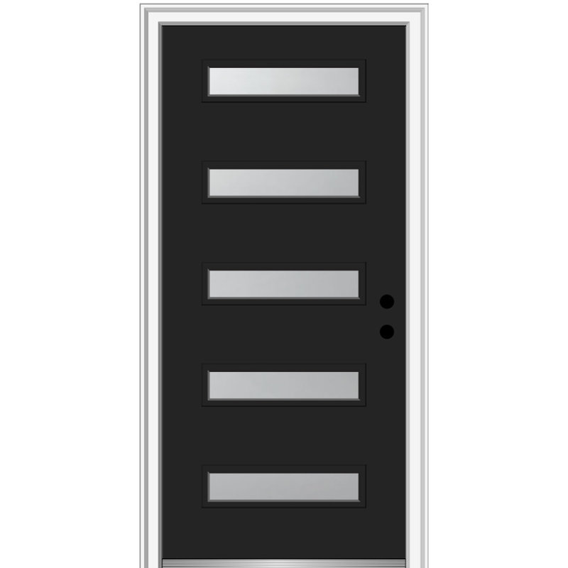 Porte d'entrée avant en fibre de verre Spotlight Spotlight, H 80 po x l 32 po x P 1,75 po, S'ouvre à gauche vers l'intérieur