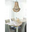 Lustre en perles de bois drapé-1290224951