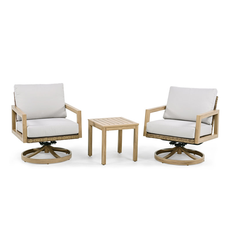 Dymir Swivel Aluminum Outdoor Lounge Chair