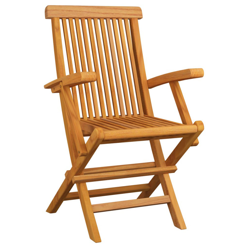 Acuna Folding Patio Dining Armchair with Cushion