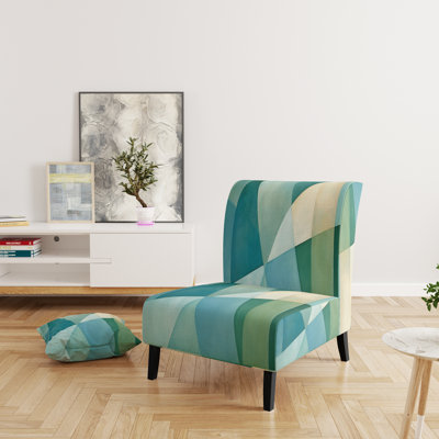 Fauteuil de chambre rembourré moderne Green Green