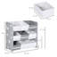 ZONEKIZ Kids Storage Unit Toy Storage Unit Bookshelf Nine Baskets Grey