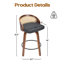 Tabouret de bar et de comptoir pivotant en similicuir-587073057-587073069