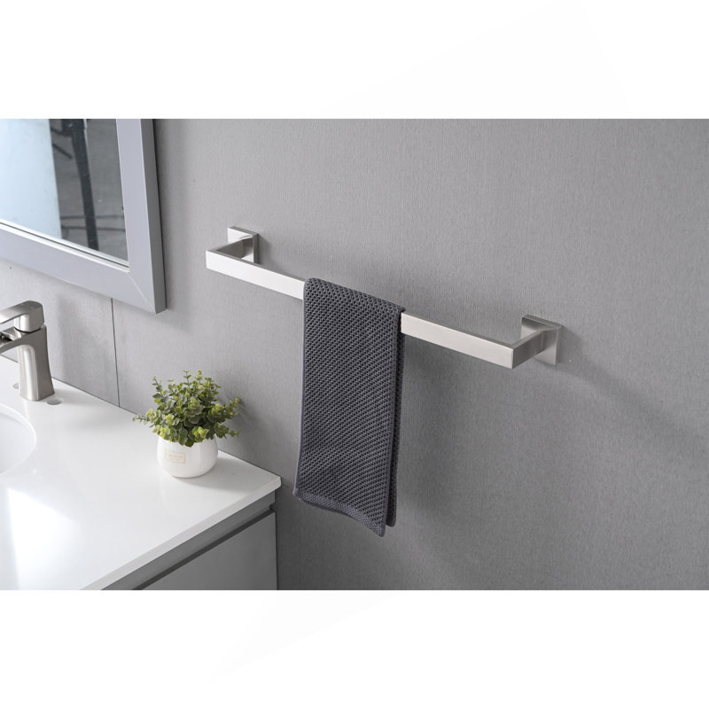 Ensemble de 5 accessoires de quincaillerie de salle de bain, Nickel brossé