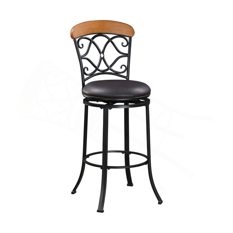 Chaise de salle à manger pivotante en similicuir 1 pièce