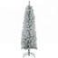 Arbre de Noël artificiel enneigé 5 pi avec 263 pointes, base en métal, conception réaliste et peu encombrante