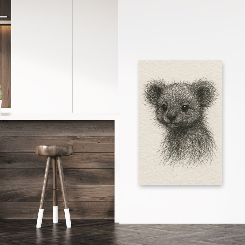 Cute Baby Koala Drawing Contemporary Koala Wall Art Print by Natalie Bruns - Wrapped Canvas Print, 121.92cm H x 81.28cm W