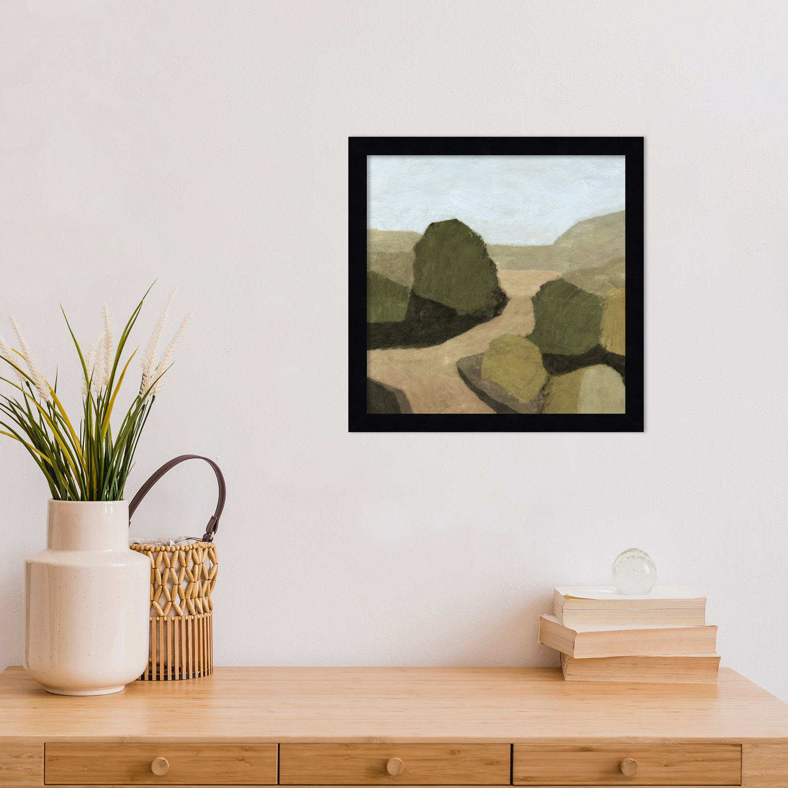 Paysage 1 Print by Dan Hobday, Black, 13" H x 13" W