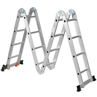 Aanya 16 - Step Lightweight Folding Multi-Position Ladder
