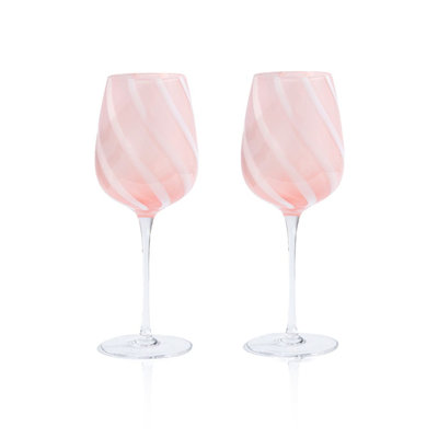 Savannah Peach Wine Glass set of 2