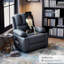Fauteuil inclinable manuel surdimensionné avec 2 porte-gobelets et une poche latérale-936615197