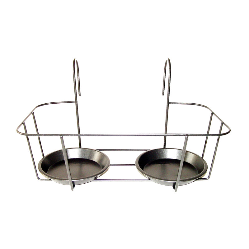 Balcony Pot Hanger Double Grey