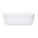 Baha-II 66" Freestanding Bathtub with overflow, Glossy White