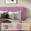 Ensemble de lit plateforme tapissier avec 2 tables de chevet fermées Boucle - Ensemble de chambre à coucher 3 pièces-2092136512-2092136517