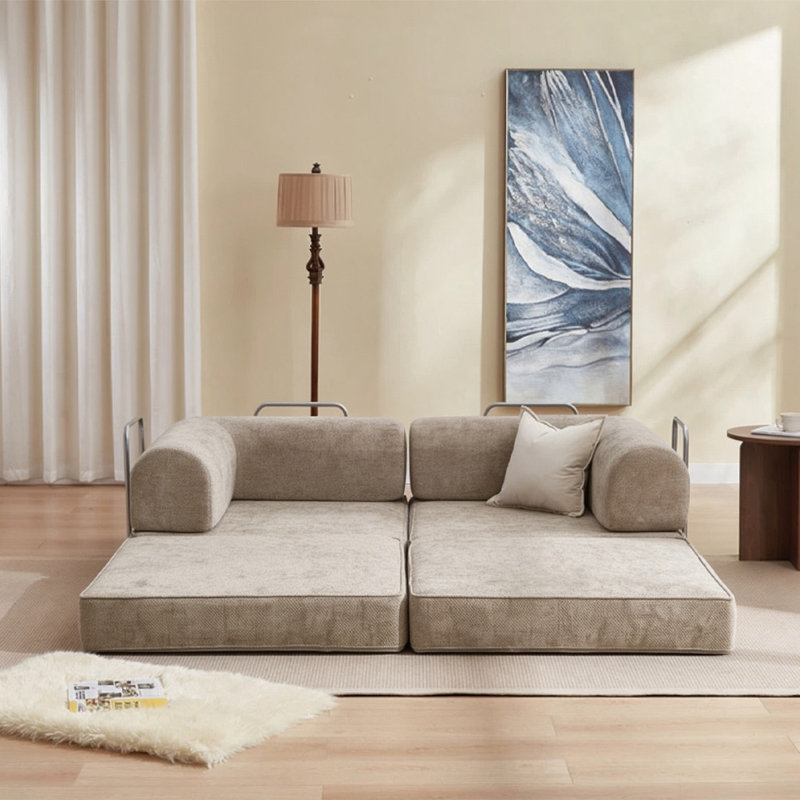 Upholstered Daybed, Champagne