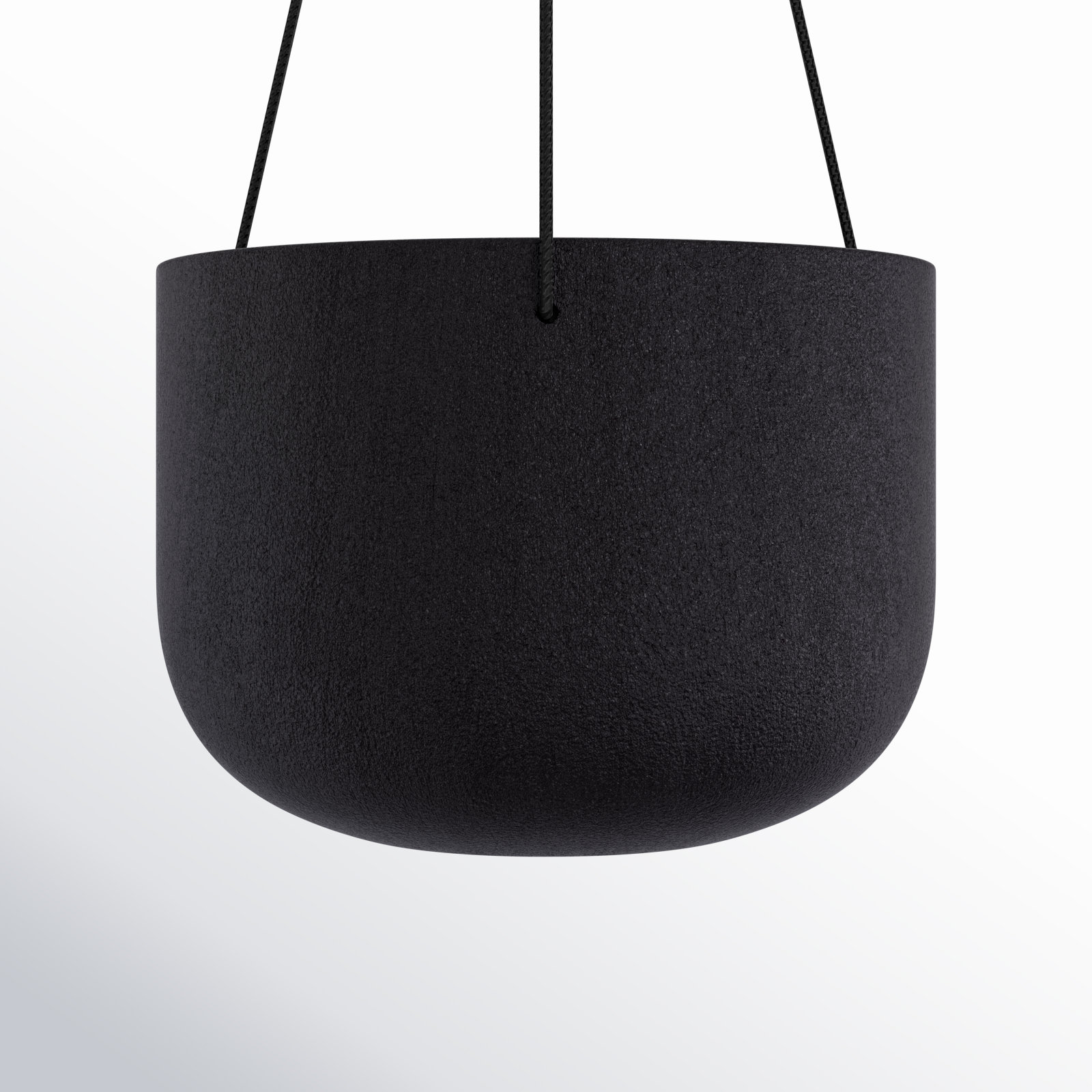 McGrath 12" Hanging Planter, Black