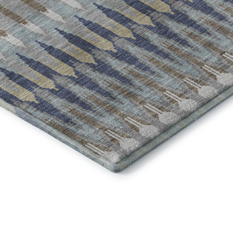 Premium Machine Washable Prisco Taupe Rug, Rectangle 10' x 14'