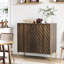 Buffet moderne en noyer avec tablettes réglables pour le salon et le couloir
