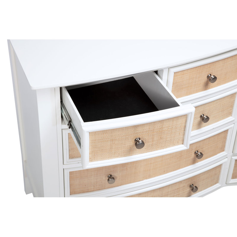 Commode 10 tiroirs Aakas - blanc
