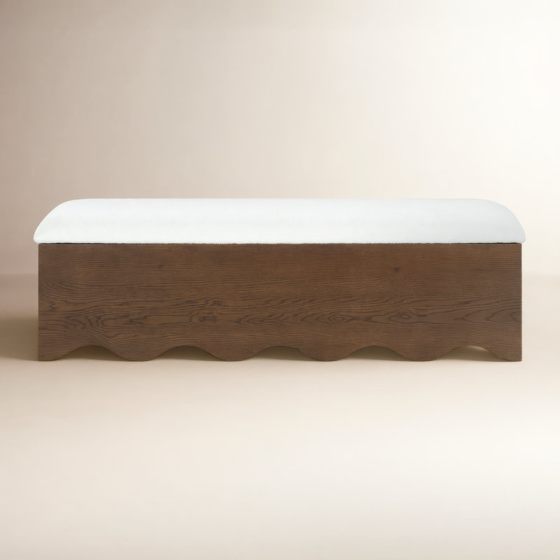 Charli Roseandrea Storage Bench, Walnut