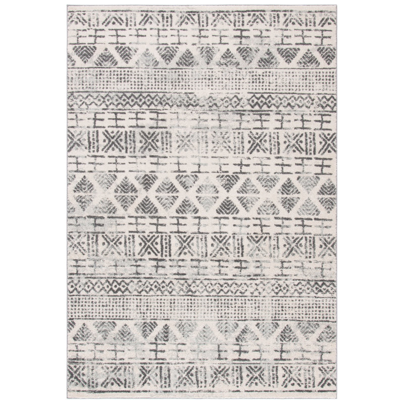 Swingle Geometric Hand Woven Area Rug, Rectangle 160 x 229 cm