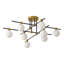 Plafonnier semi-encastré 8 lumières Mid-Century