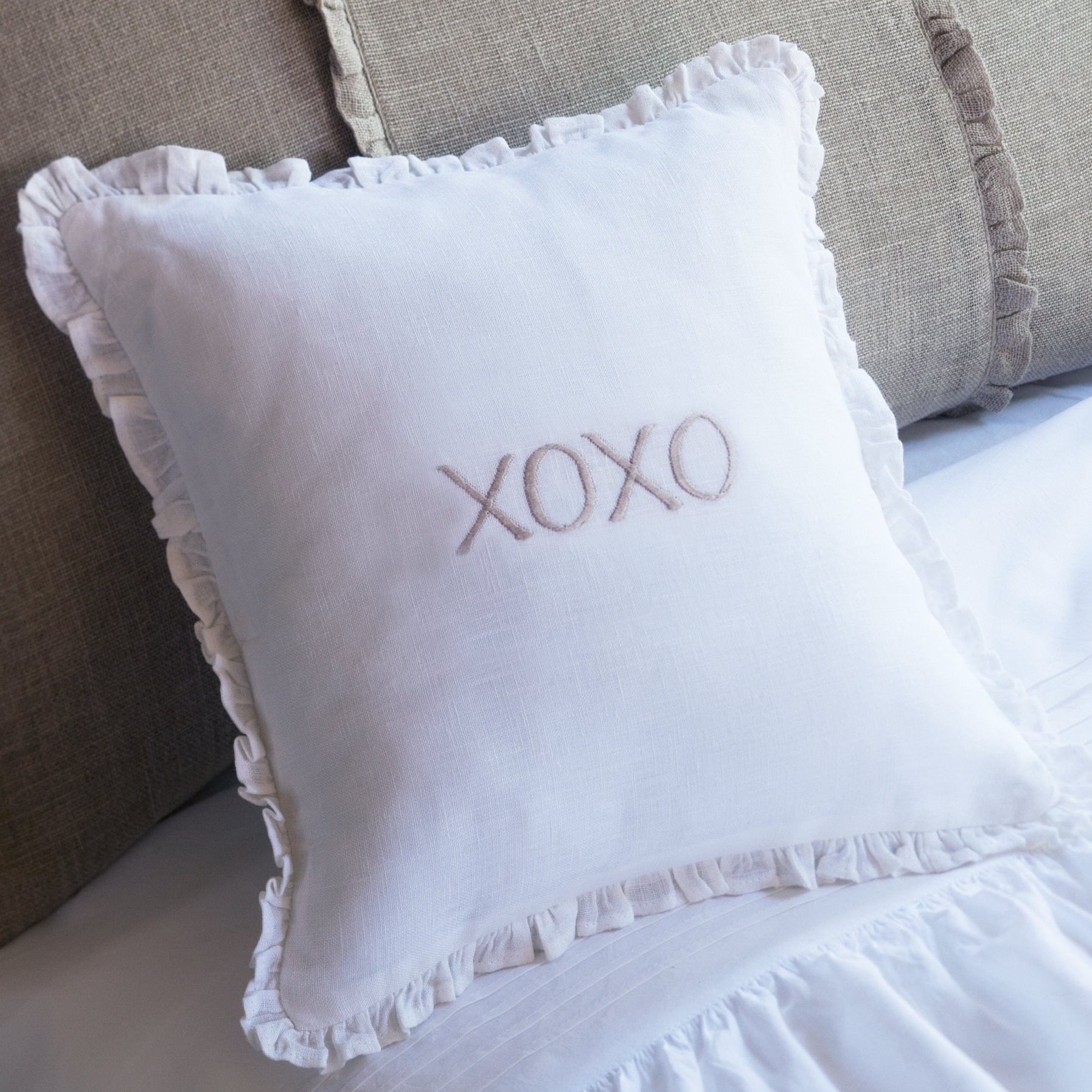 Linen Throw Pillow