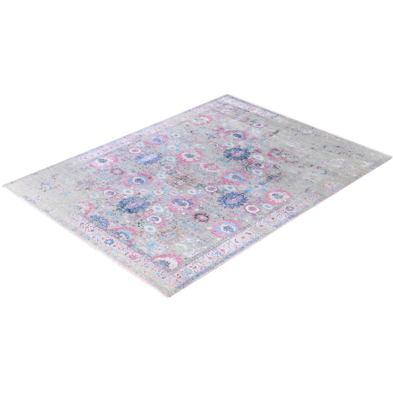 Overdyed One-of-a-Kind 9' 1" X 12' 2" Hand Knotted Area Rug