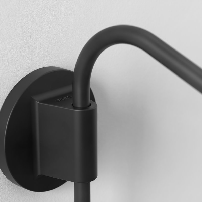 Serge 1 - Light Armed Sconce, Matte Black