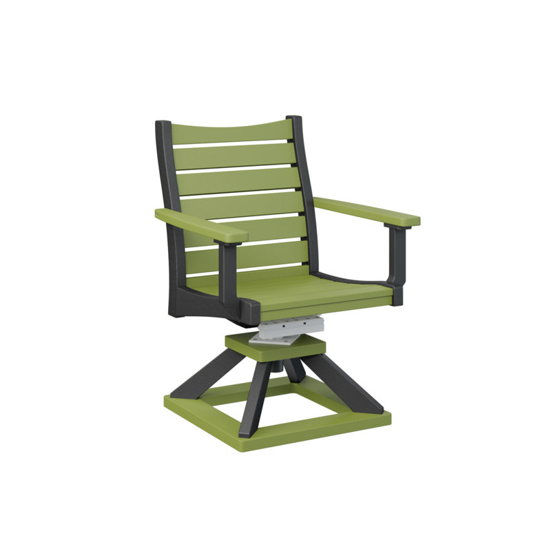 Bristol Outdoor Dining Armchair, Light Green/Black