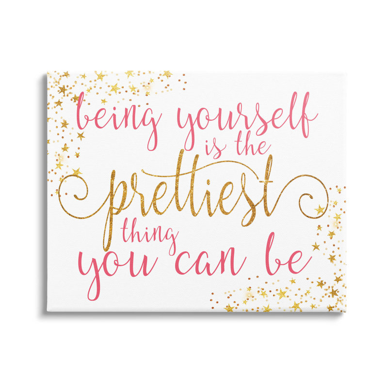«Being Yourself Is Prettiest Expression Art» par Alli Rogosich, H 36 po x l 48 po x P 1,5 po