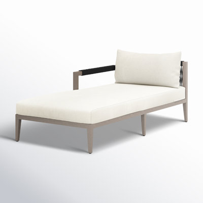 Kristine 33'' Outdoor Teak Chaise Lounge