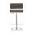 Grey And Chrome Adjustable Bar Stool