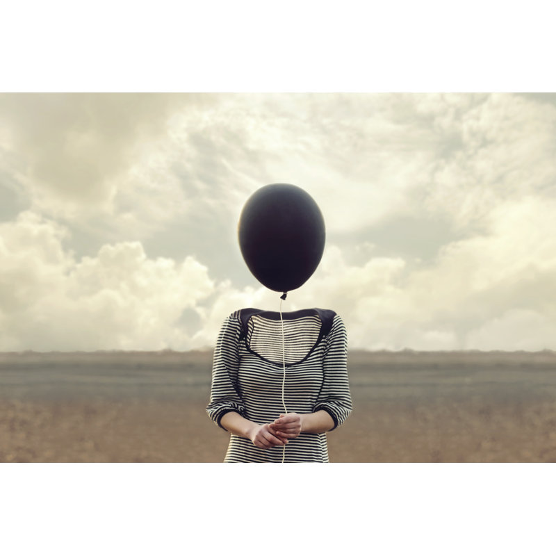 Woman''s Head - Wrapped Canvas Print, 20cm H x 30cm W x 3.8cm D