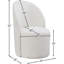 Fauteuil demi-tonneau l 24 po Yulon-545974992