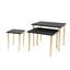 Ensemble de 3 tables d'appoint, L: 25 x 15,5 x 21 po, M: 20 x 15 x 18,5 po, S: 14 x 14 x 16,5 po